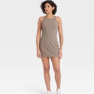 NWOT Fine Rib Active Dress - All In Motion - Taupe